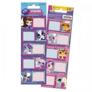 Naklejki na zeszyty Starpak Littlest Pet Shop, 5szt